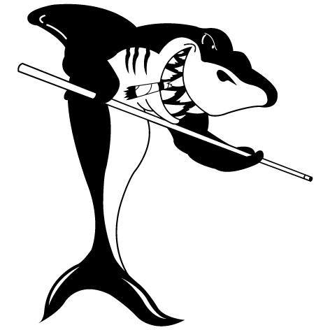 Sticker requin billard
